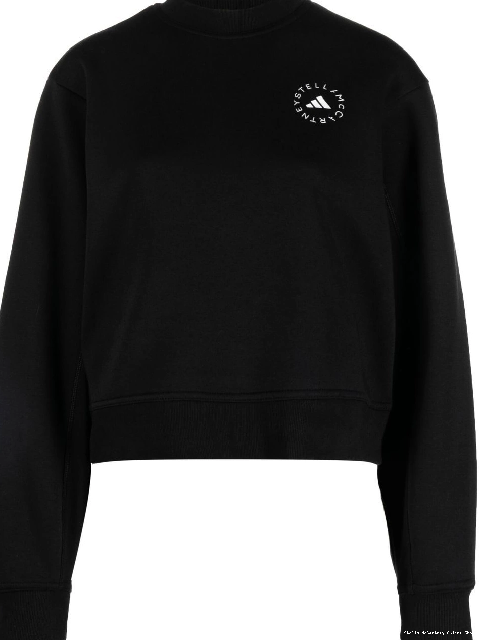 Cheap McCartney logo-print Women sweatshirt adidas by cropped Stella 0728